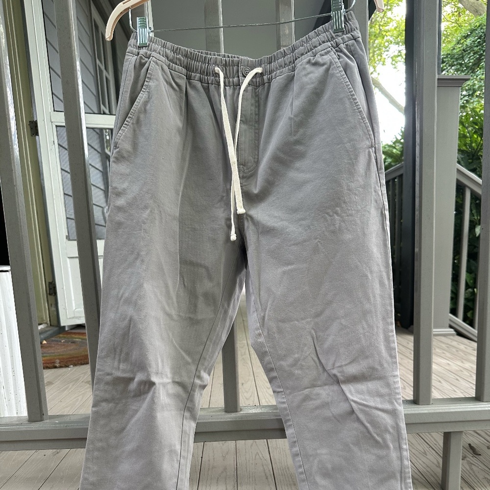 J Crew NWT Men's Dock Pants Dove Gray Size M